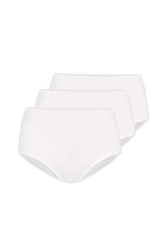 Teyli Damen 3er Pack Slips aus Hochwertiger Baumwolle - Damen-Unterhosen - Damen Unterwäsche - Unterwäsche Pantys Damen Slips - Unterwäsche Frauen Pantys Weiß 3XL von Teyli