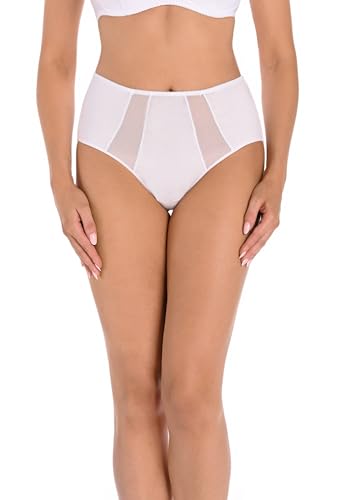 Teyli Damen Slip Taillenslip Baumwolle Hohe Taille Weiß M von Teyli