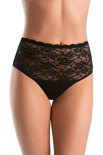 Teyli Unterwäsche Frauen Pantys Damen - Slips Damen-Unterhosen Damen Unterwäsche - Frauen Unterwäsche Pantys Damen Slips Baumwolle Schwarz XL von Teyli