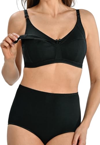 Teyli Damen Still BH - BH Ohne Bügel - Glatter BH Grosse Grössen Umstandskleidung - Still BH Große Brüste - Damen-BHS Stillen mit verstellbaren Trägern von Teyli