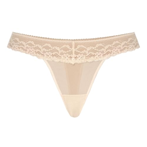 Teyli String Tanga Damen mit Zarter Spitze Verziert - Strings & Tangas für Damen aus Transparentem Mesh von Teyli