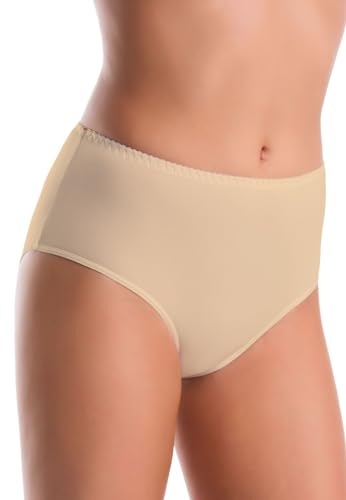 Teyli Damen Unterwäsche Frauen Pantys aus Hochwertiger Bambusfaser - Taillenslips Damen-Unterhosen Damen Unterwäsche - Frauen Unterwäsche Pantys Damen Slips Beige L von Teyli