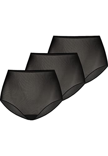 Teyli Unterwäsche Frauen Pantys Damen mit Hoher Taille - Slips 3er Pack Damen-Unterhosen Damen Unterwäsche - Frauen Unterwäsche Pantys Damen Slips Pack Schwarz L von Teyli