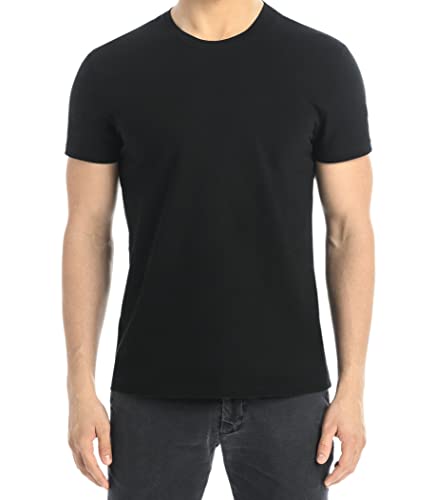 Teyli T Shirt Herren Baumwolle - Herren T Shirt mit Stilvollem Design - Tshirt Herren Ideal für Freizeit, Sport und Alltag - T-Shirt Herren Schwarz 3XL von Teyli