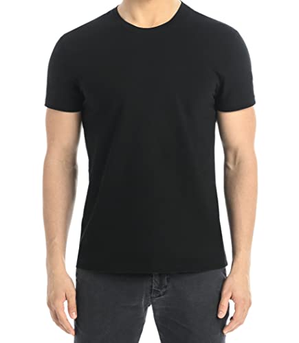 Teyli T Shirt Herren Baumwolle - Herren T Shirt mit Stilvollem Design - Tshirt Herren Ideal für Freizeit, Sport und Alltag - T-Shirt Herren Schwarz XXL von Teyli