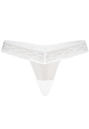Teyli String Tanga Damen mit Zarter Spitze Verziert - Strings & Tangas für Damen aus Transparentem Mesh von Teyli