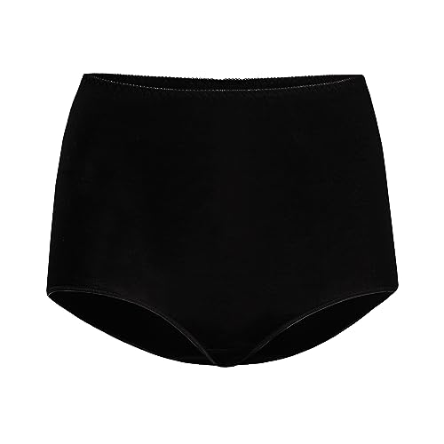 Teyli Unterwäsche Frauen Pantys Damen Bambusslip Mit hoher Haltung - Slips Damen-Unterhosen Damen Unterwäsche - Frauen Unterwäsche Pantys Damen Slips Schwarz XL von Teyli