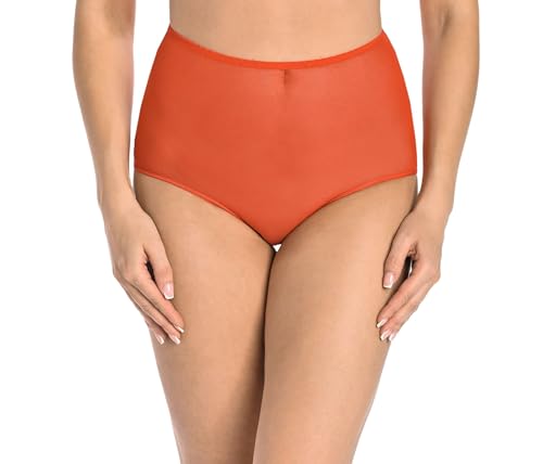 Teyli Unterwäsche Frauen Pantys Damen mit Hoher Taille - Slips Damen-Unterhosen Damen Unterwäsche - Frauen Unterwäsche Pantys Damen Slips Rot 3XL von Teyli