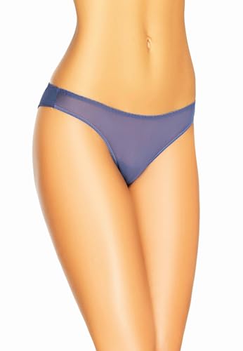 Teyli Unterwäsche Frauen Pantys Damen mit Nahtloser Abschluss - Slips Damen-Unterhosen Women Unterwäsche - Frauen Pantys Women Slips aus Transparentem Netz Blau L von Teyli