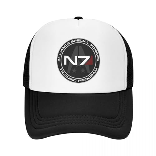 Baseball Cap Snapback Sonnenhut Mass Effect N7 Custom Baseball Cap Männer Frauen Verstellbare Sportmütze Trucker Gaming Caps Frühling Snapback Hüte Hip Hop Geburtstagsgeschenk von TeysHa