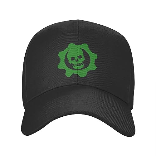 Baseballkappe Hip Hop Sonnenhut Klassischer Totenkopf Skelett Trucker Hut Männer Frauen Personalisiert Einstellbar Unisex Gear Wars Baseballkappe Sommer Snapback von TeysHa