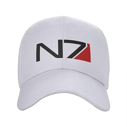 Baseballkappe Hip Hop Sonnenhut Mode Mass Effect N7 Baseballkappe Damen Herren Verstellbare Trucker Mütze Sport Snapback von TeysHa