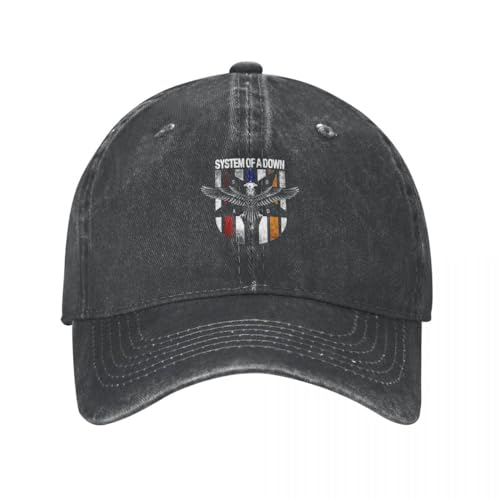 Baseballkappe Snapback Sonnenhut Baseballkappe Distressed Washed Heavy Metal Musik Snapback Cap Männer Frauen Outdoor Sommer Unstrukturierte weiche Hüte von TeysHa