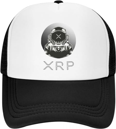 Baseballkappe Snapback Sonnenhut XRP to The Moon Ripple Baseballkappe für Männer und Frauen Atmungsaktive Trucker-Mütze Outdoor-Snapback-Hüte Sommerkappen Modegeschenk von TeysHa