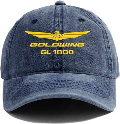 TeysHa Baseballkappe Snapback Sonnenhut Goldwing GL1800 Baseballkappe Distressed-Hüte Kappe Herren Retro Outdoor Sommer verstellbare Mütze Männer und Frauen von TeysHa
