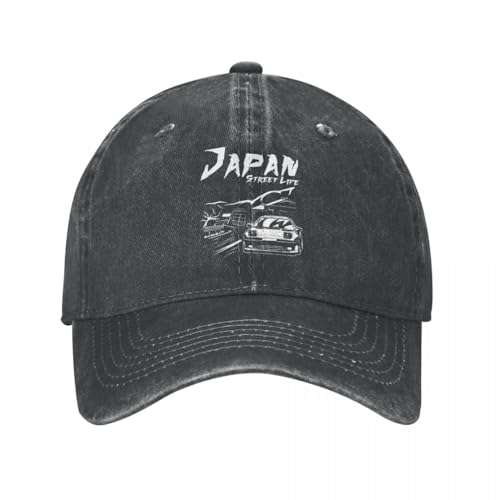 TeysHa Baseballkappe Snapback Sonnenhut MK3 JZA70 JDM Unisex-Stil Baseballkappe Automotive Speed ​​Distressed Washed Hats Cap Retro Outdoor Laufen Golf Snapback Hut Männer Frauen von TeysHa