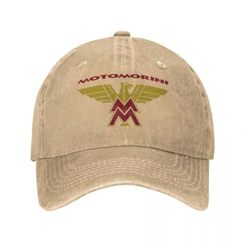 TeysHa Baseballkappe Snapback Sonnenhut Motocross Bike Racing Baseballkappe Lässig Distressed Denim Washed Moto Morini Kopfbedeckung Outdoor Reisekappen Hut Männer Frauen von TeysHa