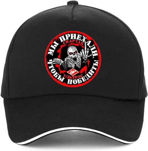 TeysHa Baseballkappe Snapback Sonnenhut Outdoor Spartak Moskau Cap Print Baseball Cap Mode Punk Männer Hut Sommer verstellbare Hut Snapback Gorras Geschenk Männer Frauen von TeysHa