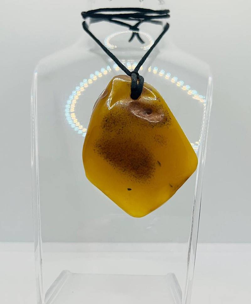 xxl Bernstein Anhänger Naturbernstein 49, 14 G Großer Brocken 7, 6 cm Unikat Amber Necklace von TezsahShop