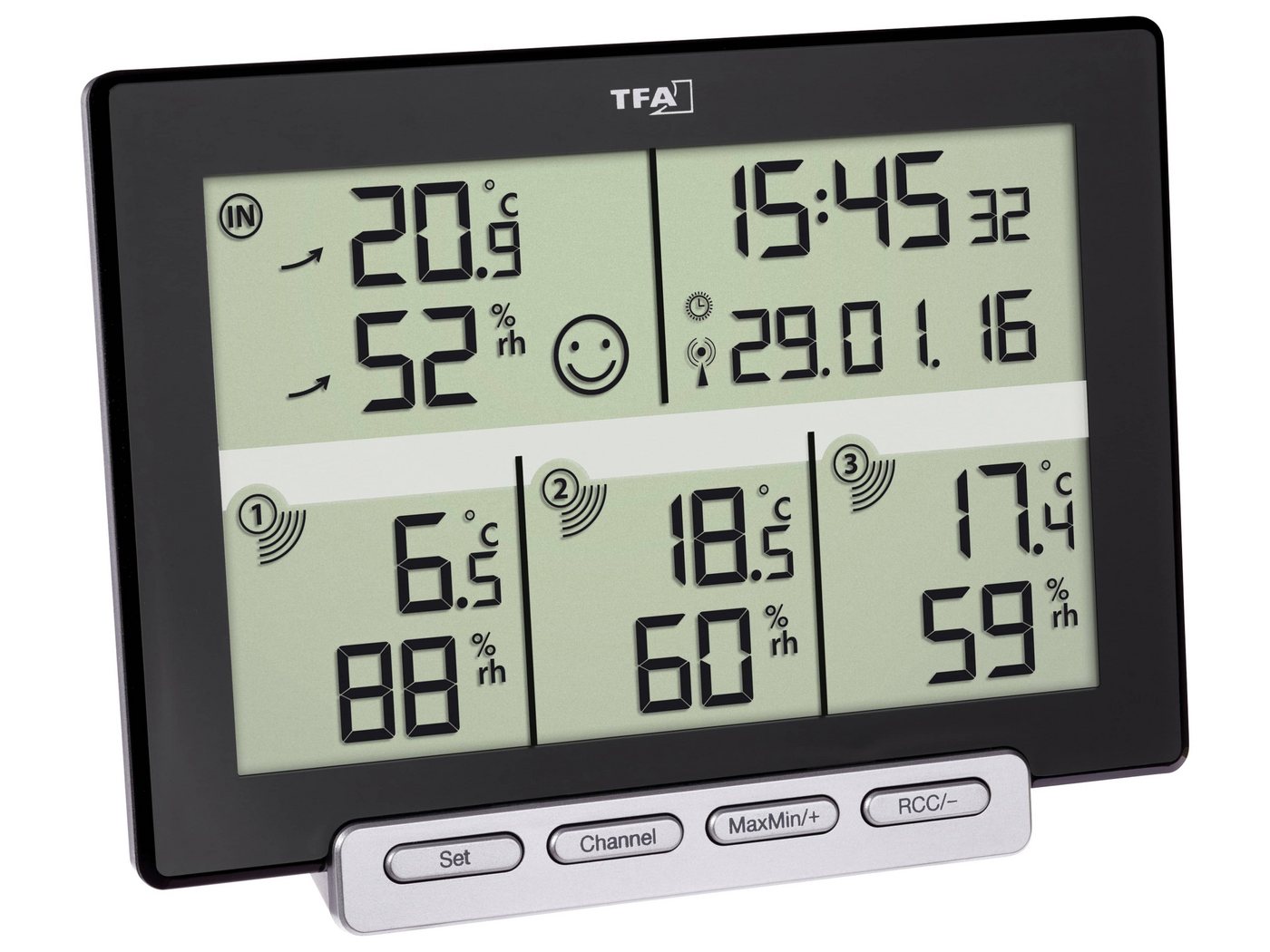 Tfa Badethermometer TFA Funk-Thermometer-/Hygrometer Multi-Sens von Tfa