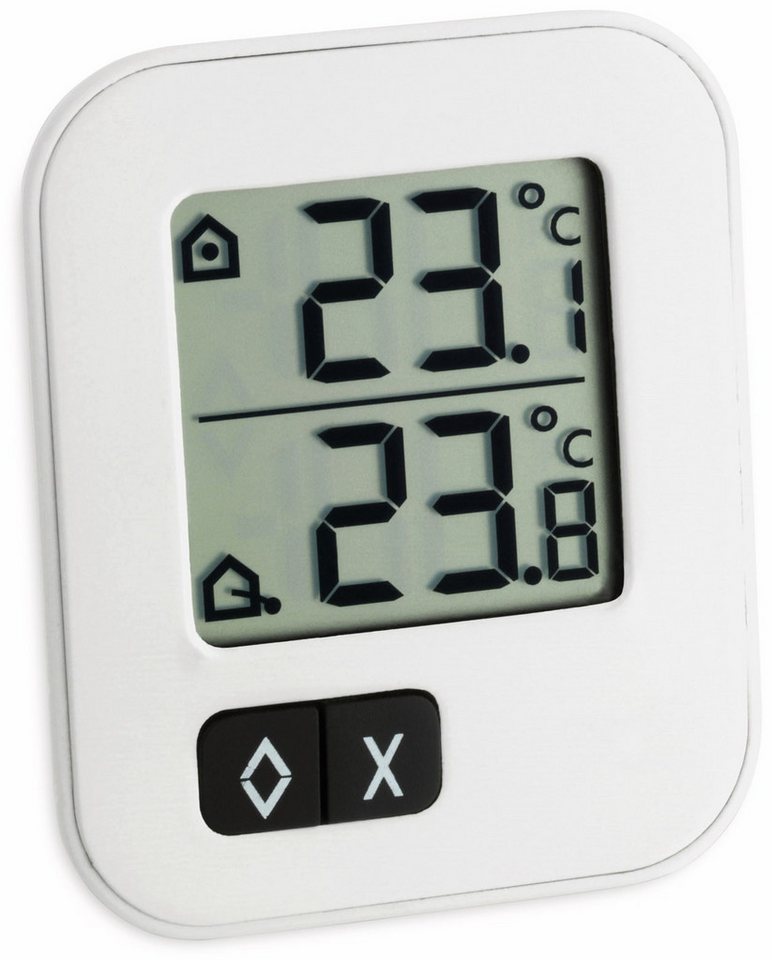 Tfa Badethermometer TFA Innen-/Außenthermometer Moxx, 30.1043.02, weiß von Tfa