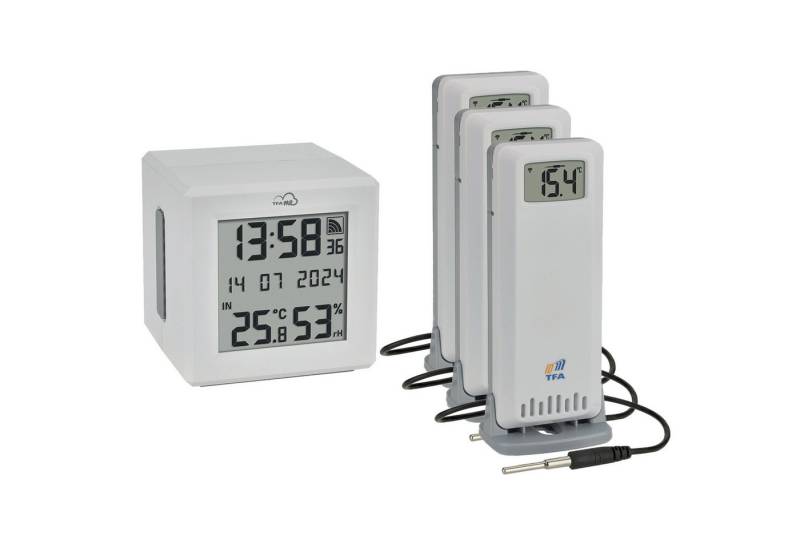 Tfa Badethermometer TFA WLAN Gateway Starter-Set ID-01 mit 3 Sendern von Tfa