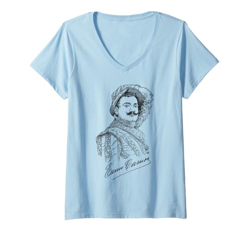 Damen Caruso, Enrico Caruso, Italienischer Tenorsänger, Oper, Musik, Italienischer Tenor, Oper T-Shirt mit V-Ausschnitt von Tfantasy