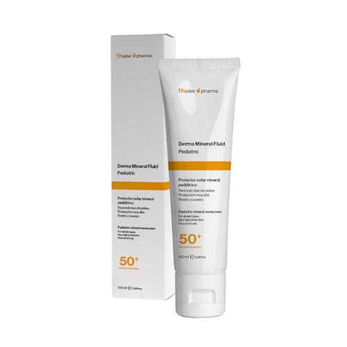 Thader Pharma Mineralischer Sonnenschutz für Kinder – Derma Mineral Fluid SPF 50+, 100 ml von Thader Th Pharma