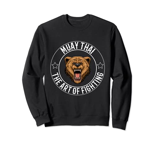 Muay Thai Thai-Boxen Grizzly Sweatshirt von Thai-Boxen Muay Thai Grizzly Geschenk