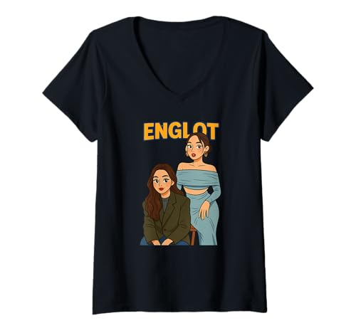 Damen Englot Thai GL Beauty Queens T-Shirt mit V-Ausschnitt Damen Englot Thai GL Beauty Queens T-Shirt mit V-Ausschnitt von Thai Queens
