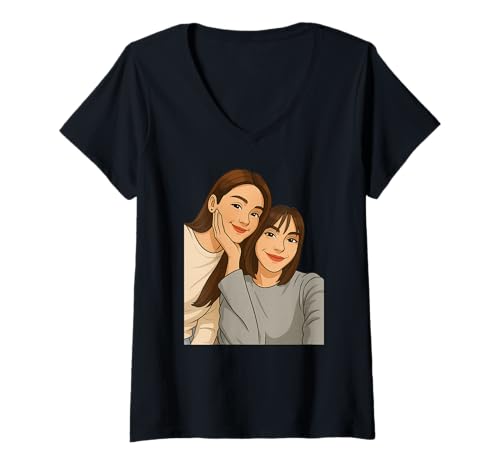 Damen Englot Thai GL Beauty Queens T-Shirt mit V-Ausschnitt Damen Englot Thai GL Beauty Queens T-Shirt mit V-Ausschnitt von Thai Queens