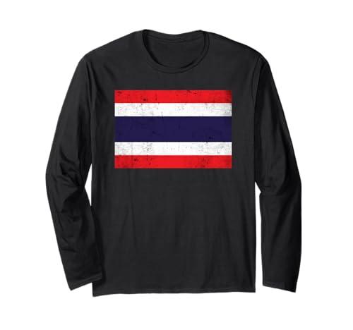Thailand-Flagge, Grafik für Männer, Frauen, Kinder Langarmshirt Thailand-Flagge, Grafik für Männer, Frauen, Kinder Langarmshirt von Thailand Flag Graphic Store