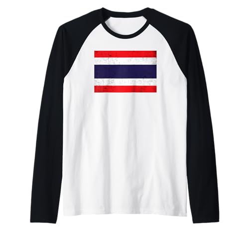 Thailand-Flagge, Grafik für Männer, Frauen, Kinder Raglan Thailand-Flagge, Grafik für Männer, Frauen, Kinder Raglan von Thailand Flag Graphic Store