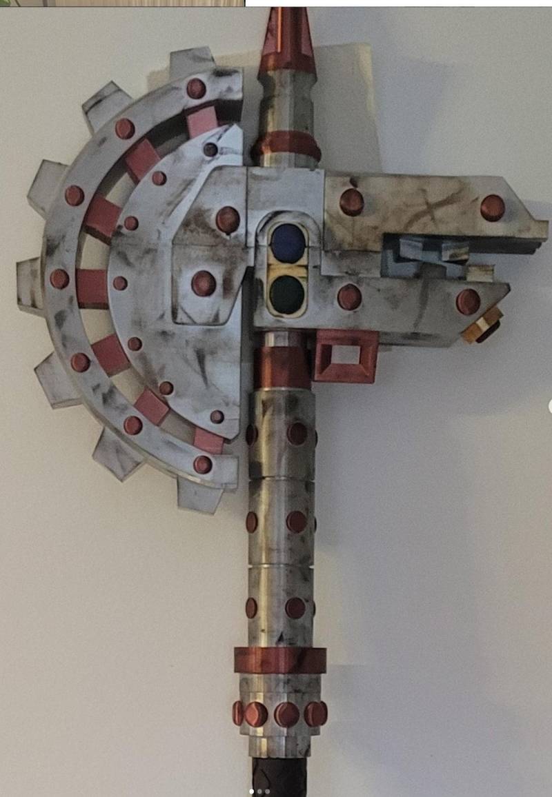 Vollständig Modulare Minissian Axt | Custom Sci-Fi Cosplay Waffen Kit 4-Farbig Konfigurierbar M8 Gewinde System von ThairneCosplayShop