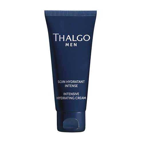 THALGO Men Intensiv Feuchtigkeitscreme - Tiefenwirksame Pflege mit Meeresquellwasser für langanhaltende Hydration, Gesichtscreme für Männer, 50 ml von Thalgo