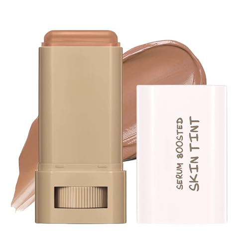 Foundation Stick, Serum Boosted Matte Skin Tint Balm, Hydrating Tinted Moisturizer mit Full Coverage, Wasserfest & Langanhaltend Concealer Abdeckung, Leicht & Nicht Fettend Beauty Balm Grundierung von Thalixiry