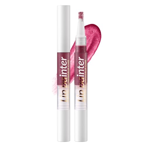 Glitzer Lipgloss Glänzend, 3D Hydra Flüssiger Lippenstift mit Diamond Funkeln, Langanhaltend Rosa Liquid Lipstick mit Intensiver Glanz, Hochpigmentierter Shimmer Lip Gloss, Juicy Shiny Lippen Make Up von Thalixiry