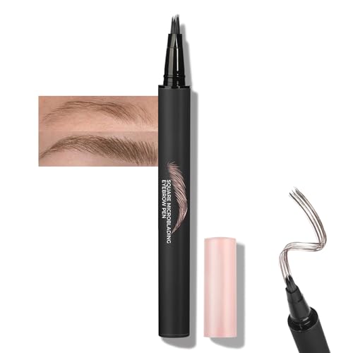Magischer Augenbrauenstift Schnelle Augenbrauen In 3 Minuten, Wasserfest & Wischfest Microblading Augenbrauenstift Härchenzeichnung, Schnell Trocknend & Natürliche Eyebrow Pencil Natürlich Aussehende von Thalixiry