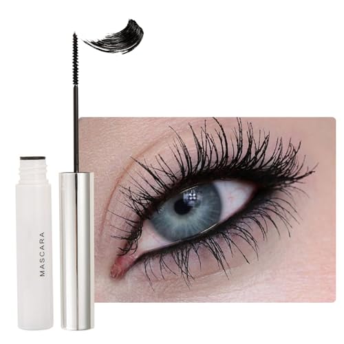 Ultra Fine Mascara Wasserfest, 5D Schwarz Wimperntusche Lange Wimpern, Deep Black Mascara für Volumen & Definition, Wischfest & Nicht Klumpend Wimperntusche mit Silk Fiber, Glatt Texur, Feiner Pinsel Ultra Fine Mascara Wasserfest, 5D Schwarz Wimperntusche Lange Wimpern, Deep Black Mascara für Volumen & Definition, Wischfest & Nicht Klumpend Wimperntusche mit Silk Fiber, Glatt Texur, Feiner Pinsel von Thalixiry