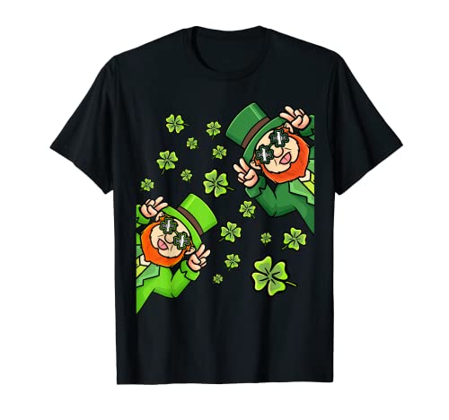 Kobold mit Kleeblatt Sonnenbrille St Patricks Day Kinder T-Shirt von ThandoThemMalpaddys