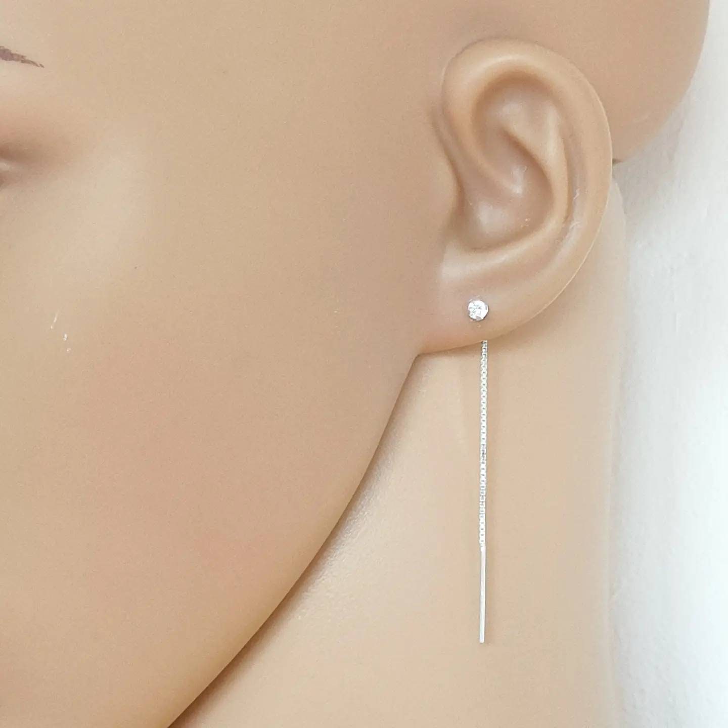 Silberohrringe Mit Weißer Zirkoniakette Von Thanina Schmuck Für Damen Silberohrringe Mit Weißer Zirkoniakette Von Thanina Schmuck Für Damen von Thaninabijouxcom