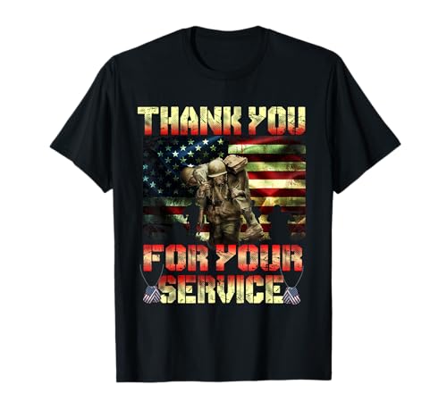Herren Damen Veteranen Day Shirt Thank You for your Service T-Shirt Herren Damen Veteranen Day Shirt Thank You for your Service T-Shirt von Thank You for your Service Gifts