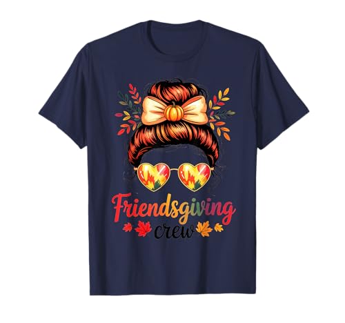 Friendsgiving Crew Herbst Kürbis Herbst Gathering Outfit Herren T-Shirt Friendsgiving Crew Herbst Kürbis Herbst Gathering Outfit Herren T-Shirt von Thanksgiving Autumn Friendsgiving Crew Family