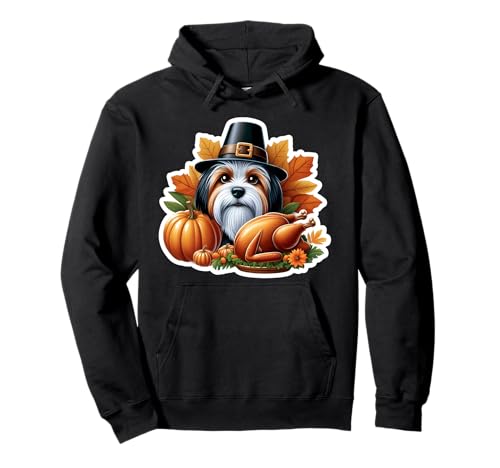 Thanksgiving Biewer Terrier Hundebesitzer Liebhaber Lustig Mama Papa Pullover Hoodie von Thanksgiving Biewer Terrier Dog Owner Products