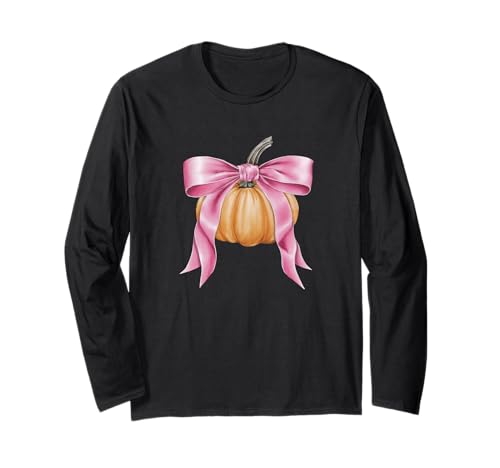 Kokette Schleife Rosa Kürbis Thanksgiving Rustikal Herbst Mädchen Langarmshirt Kokette Schleife Rosa Kürbis Thanksgiving Rustikal Herbst Mädchen Langarmshirt von Thanksgiving Fall Themed Small Gifts INC