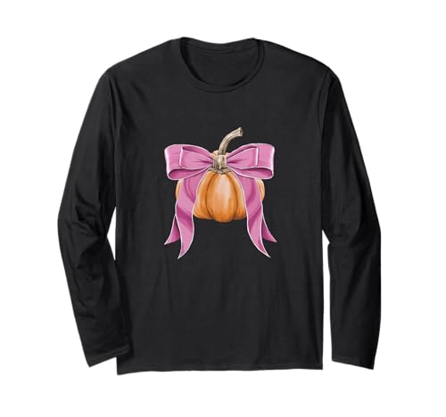 Kokette Schleife Rosa Kürbis Thanksgiving Rustikal Herbst Mädchen Langarmshirt Kokette Schleife Rosa Kürbis Thanksgiving Rustikal Herbst Mädchen Langarmshirt von Thanksgiving Fall Themed Small Gifts INC
