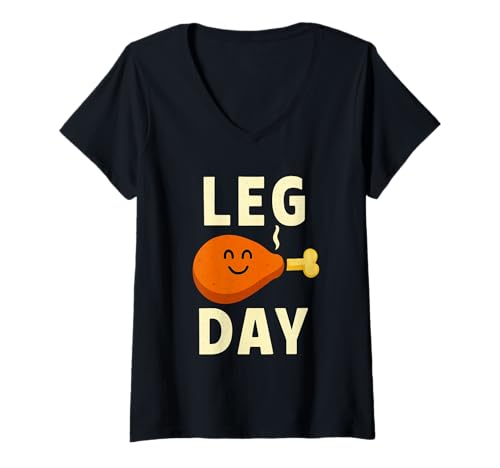 Damen Lustiges Beintag Erntedankgeschenk Familienkostüm T-Shirt mit V-Ausschnitt Damen Lustiges Beintag Erntedankgeschenk Familienkostüm T-Shirt mit V-Ausschnitt von Thanksgiving Family Association