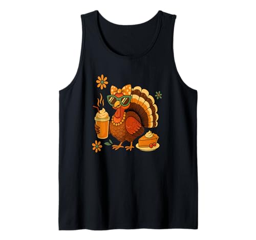 Trinken Kaffee Schleife Thanksgiving Damen Türkei Tag Tank Top Trinken Kaffee Schleife Thanksgiving Damen Türkei Tag Tank Top von Thanksgiving Family Association