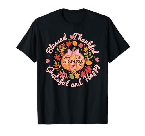 2025 Thanksgiving Family für Dankgiving für Frauen Mädchen T-Shirt 2025 Thanksgiving Family für Dankgiving für Frauen Mädchen T-Shirt von Thanksgiving Family Herbst Kürbisgeschenke Frauen
