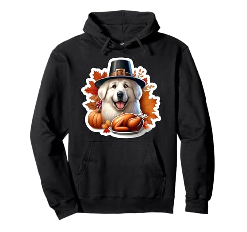 Thanksgiving, große Pyrenäen-Hundebesitzerin, Liebhaberin, lustige Truthahn-Mama Pullover Hoodie von Thanksgiving Great Pyrenees Dog Owner Products